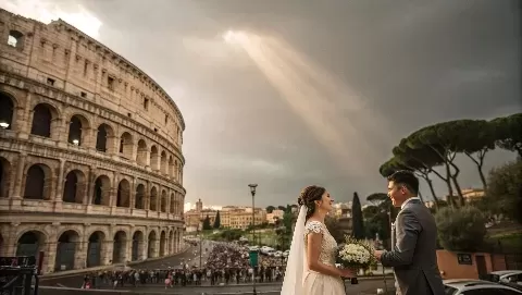 A Look into Justin Alexander's Immersive Wedding Day Experience in Rome